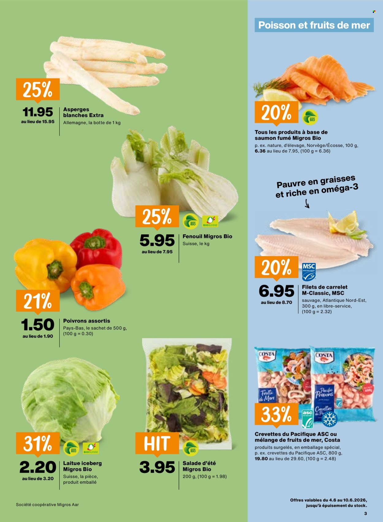 Catalogue Migros - 4.6.2026 - 10.6.2026. Page 3. Page 3