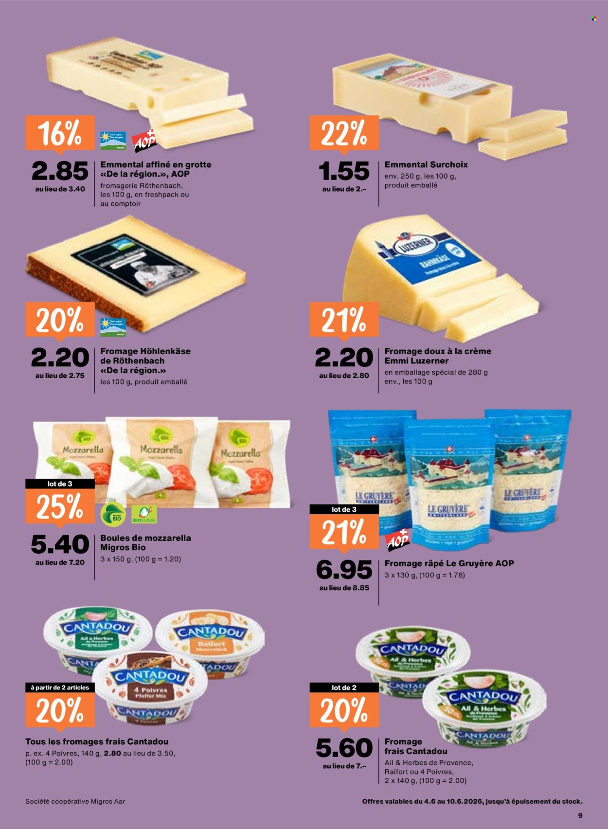 Catalogue Migros - 4.6.2026 - 10.6.2026. Page 9. Page 9