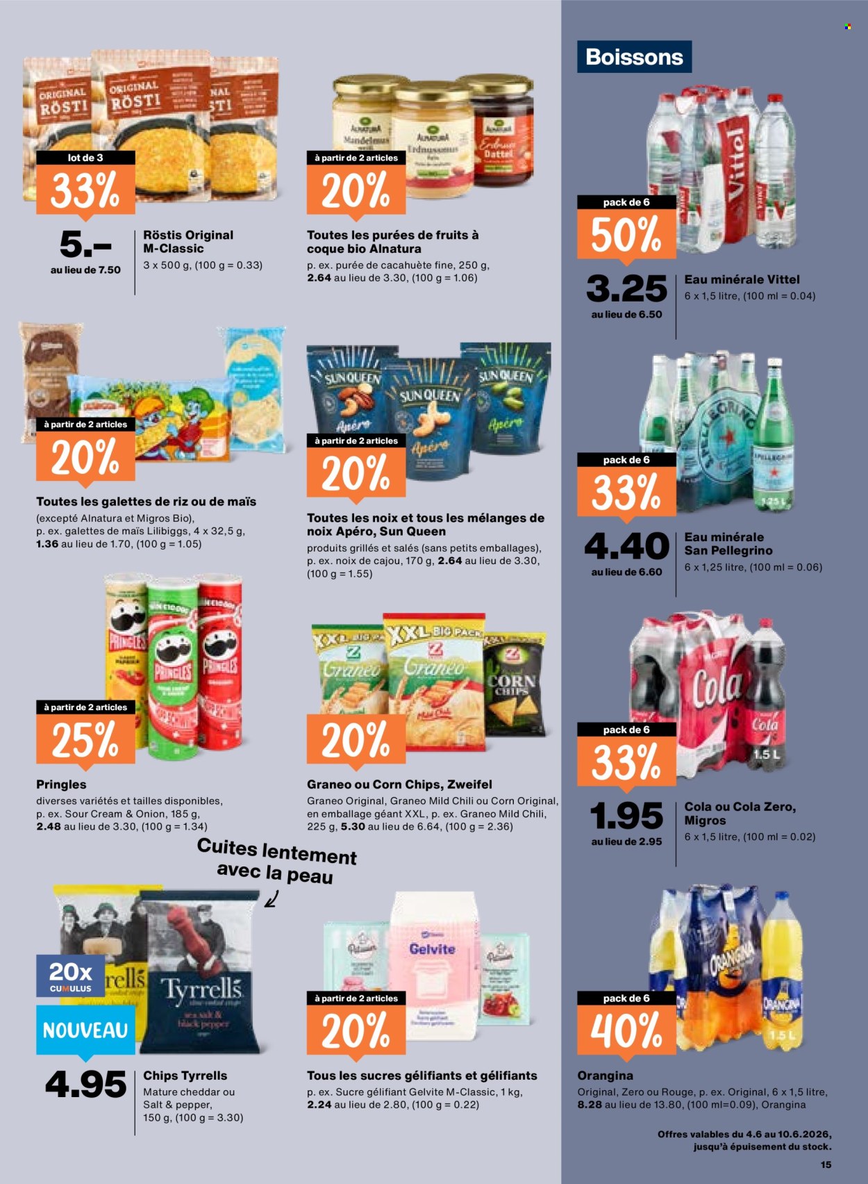 Catalogue Migros - 4.6.2026 - 10.6.2026. Page 15. Page 15
