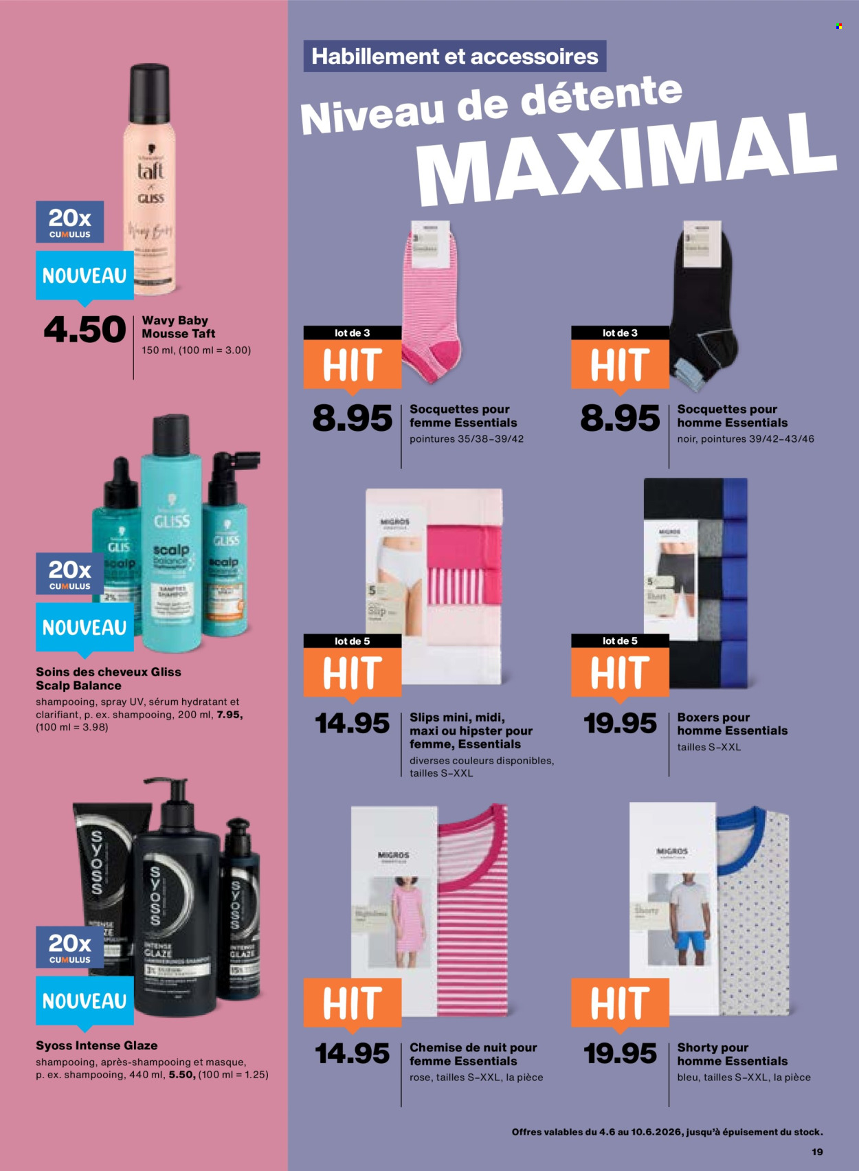 Catalogue Migros - 4.6.2026 - 10.6.2026. Page 19. Page 19