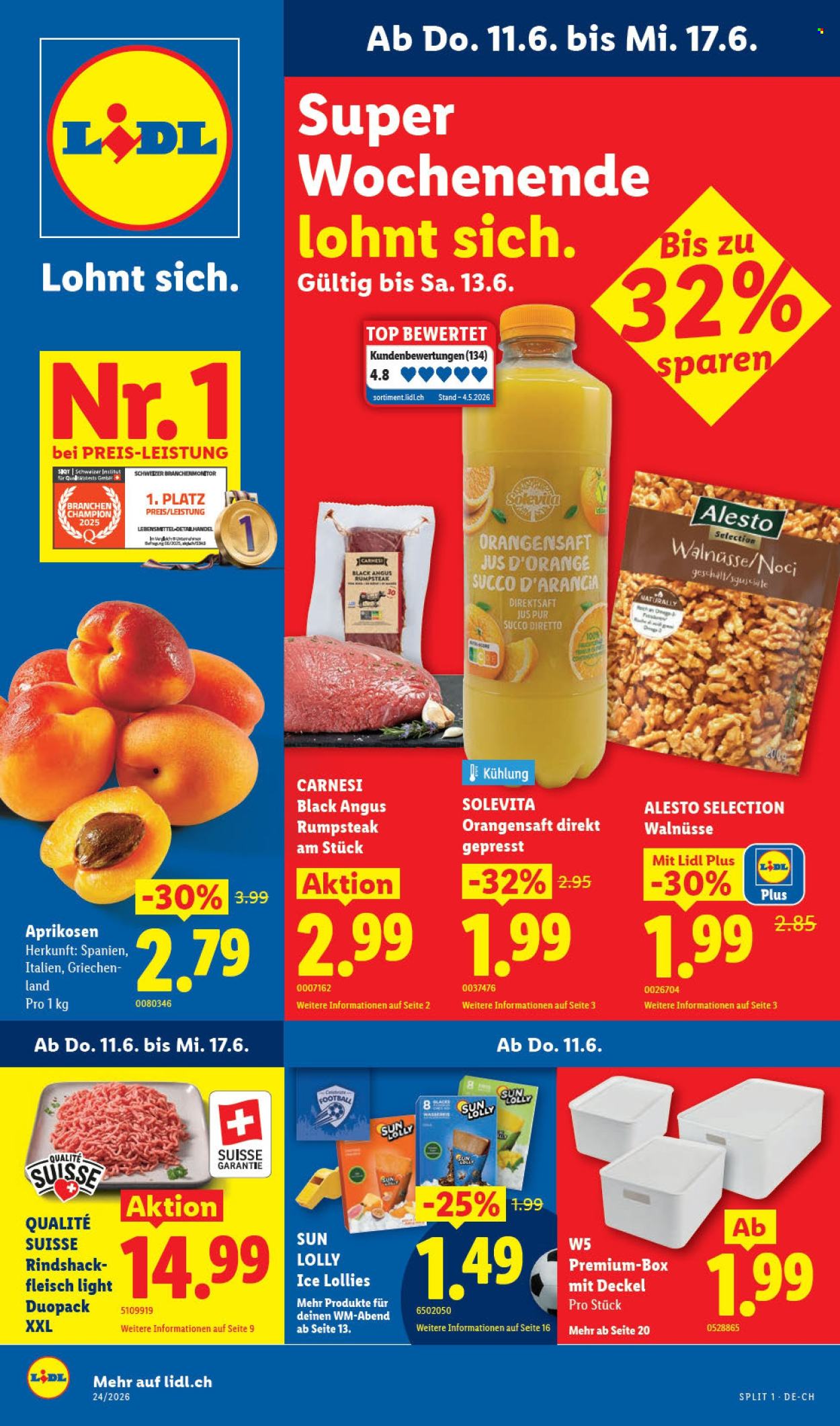 Catalogue Lidl - 11.6.2026 - 17.6.2026. Page 1. Page 1