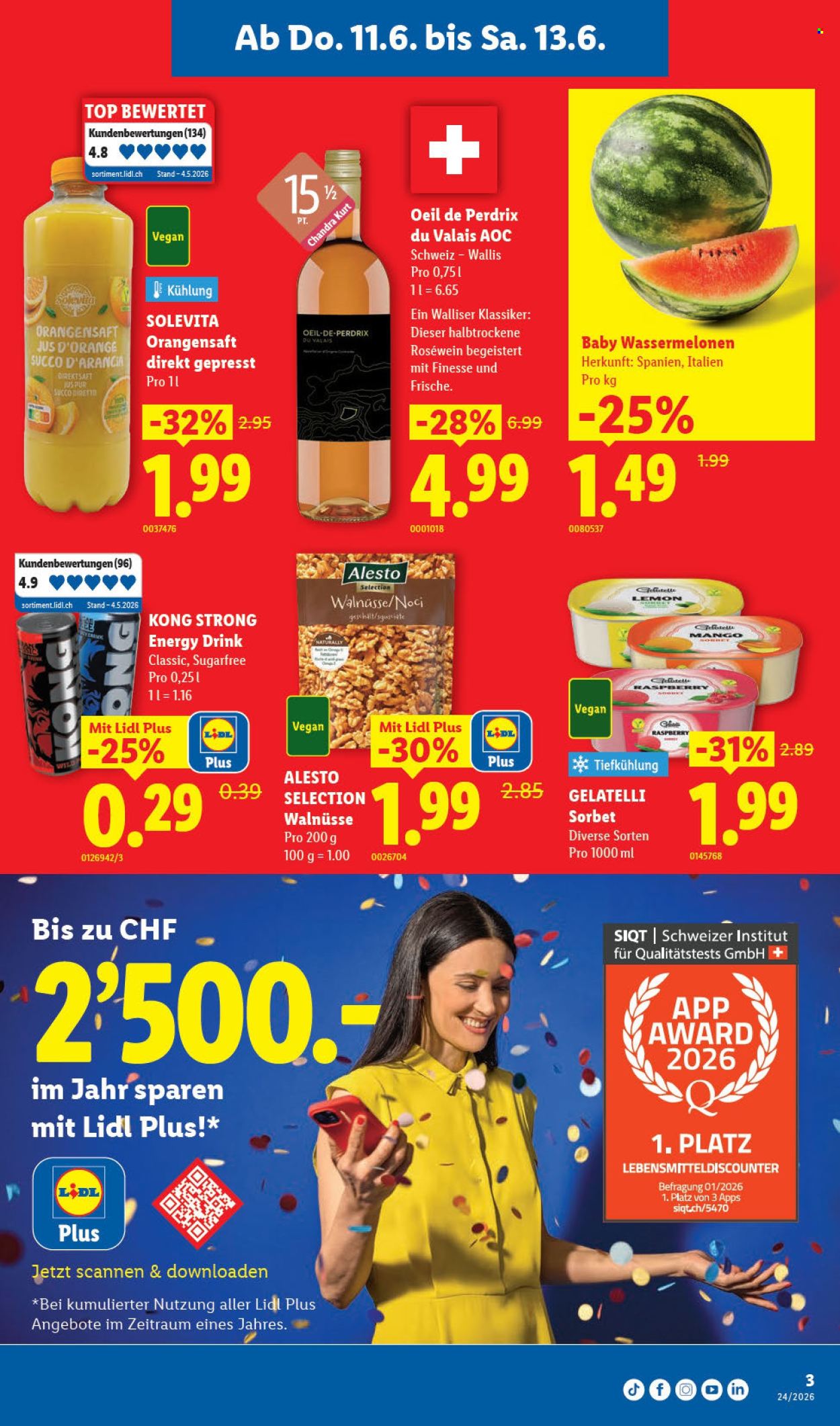 Catalogue Lidl - 11.6.2026 - 17.6.2026. Page 3. Page 3