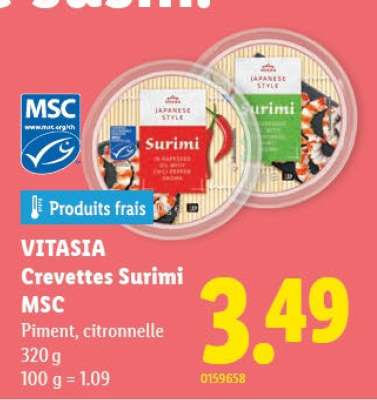 VITASIA Crevettes Surimi MSC