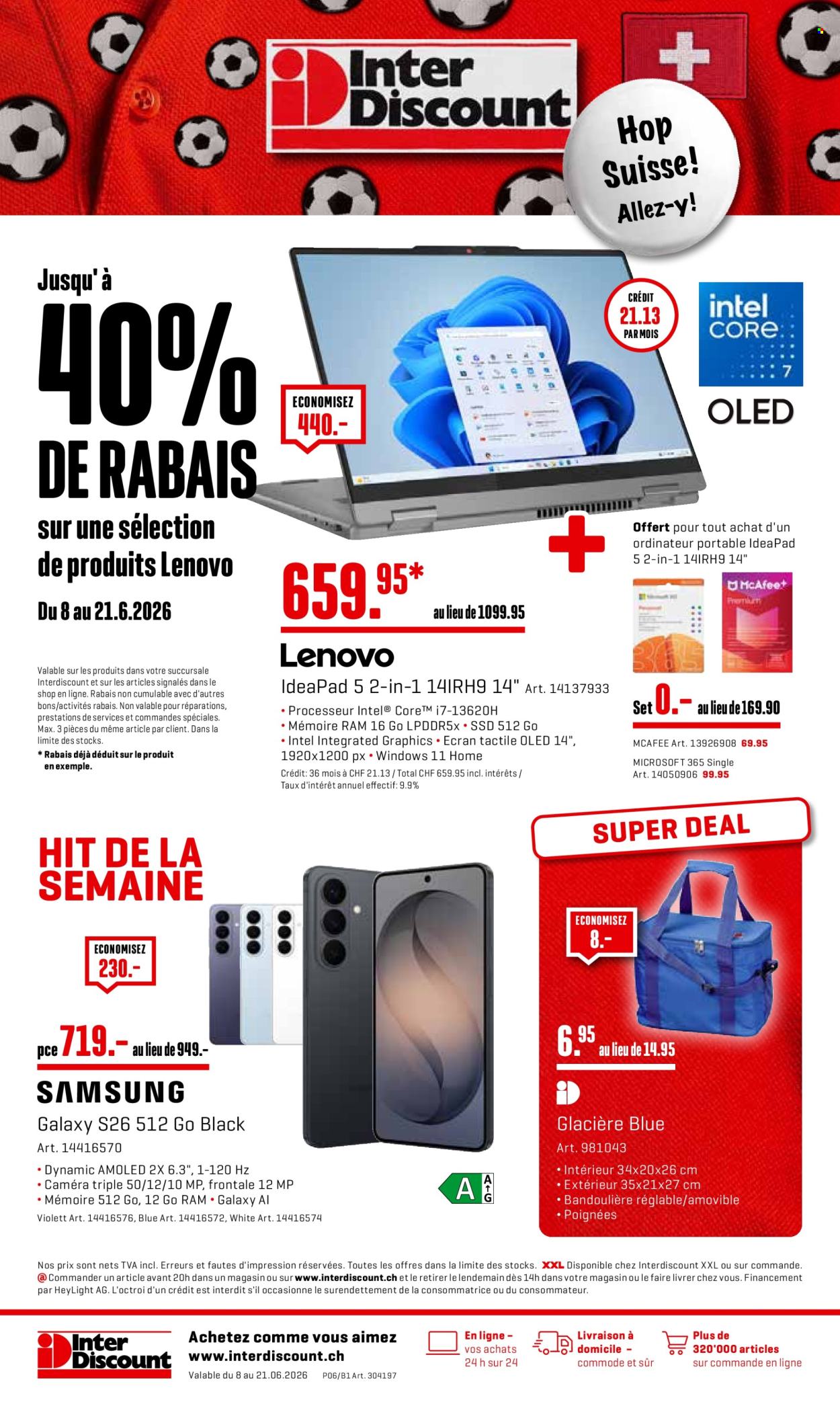 Catalogue Interdiscount - 8.6.2026 - 21.6.2026. Page 1. Page 1