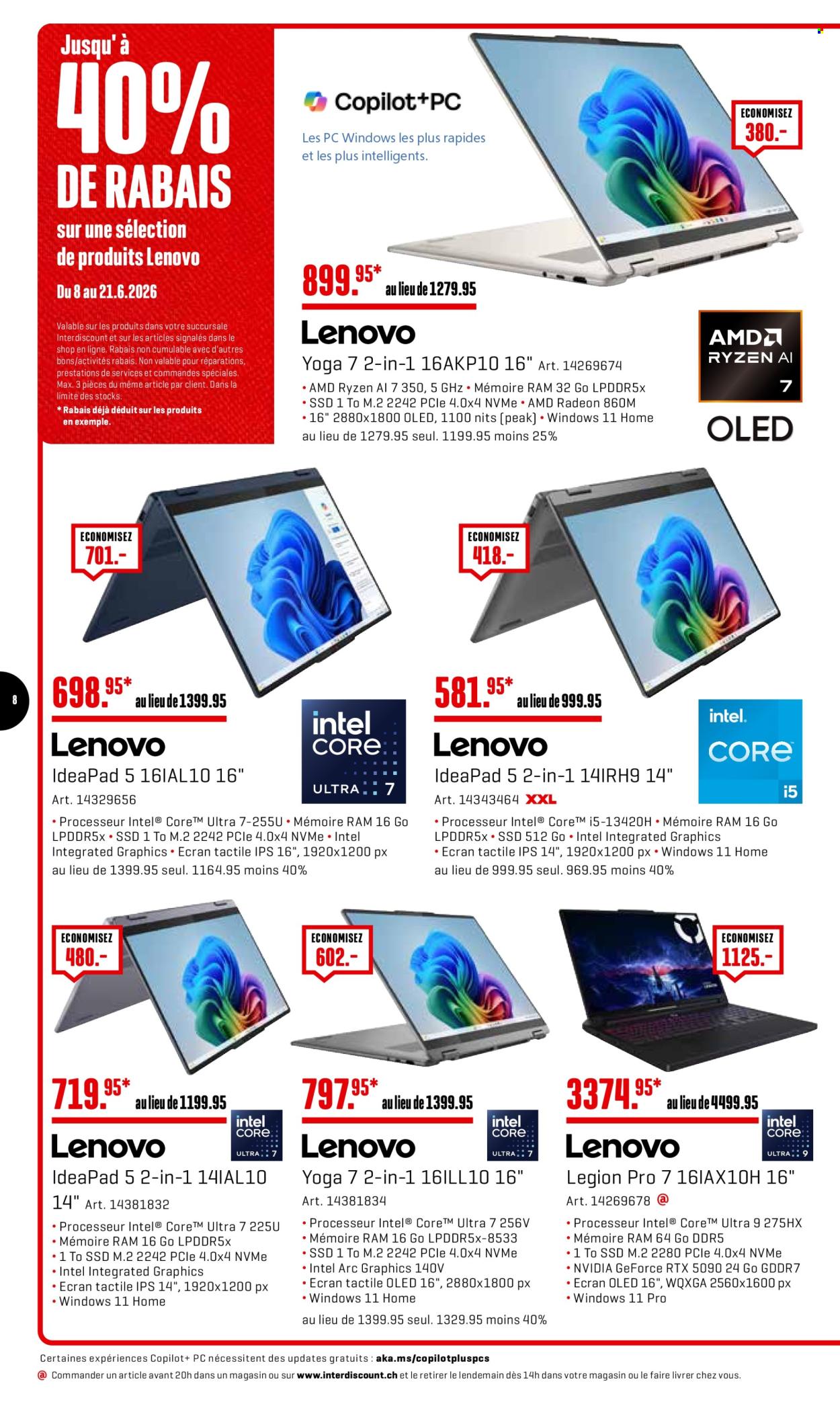 Catalogue Interdiscount - 8.6.2026 - 21.6.2026. Page 8. Page 8