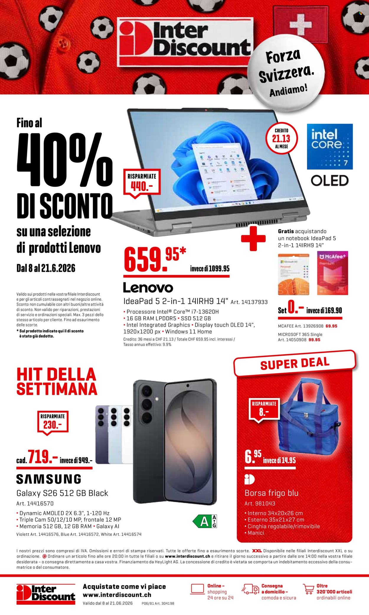 Catalogue Interdiscount - 8.6.2026 - 21.6.2026. Page 1. Page 1