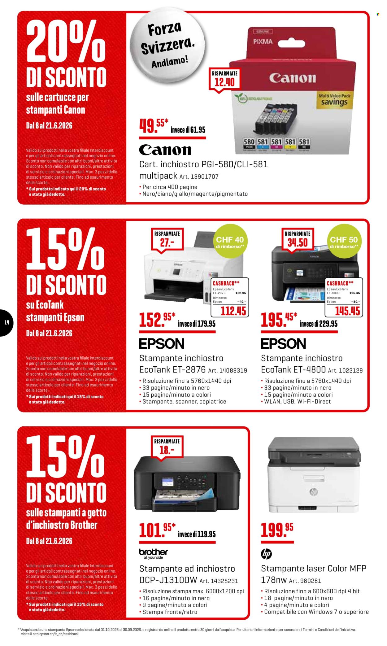 Catalogue Interdiscount - 8.6.2026 - 21.6.2026. Page 14. Page 14