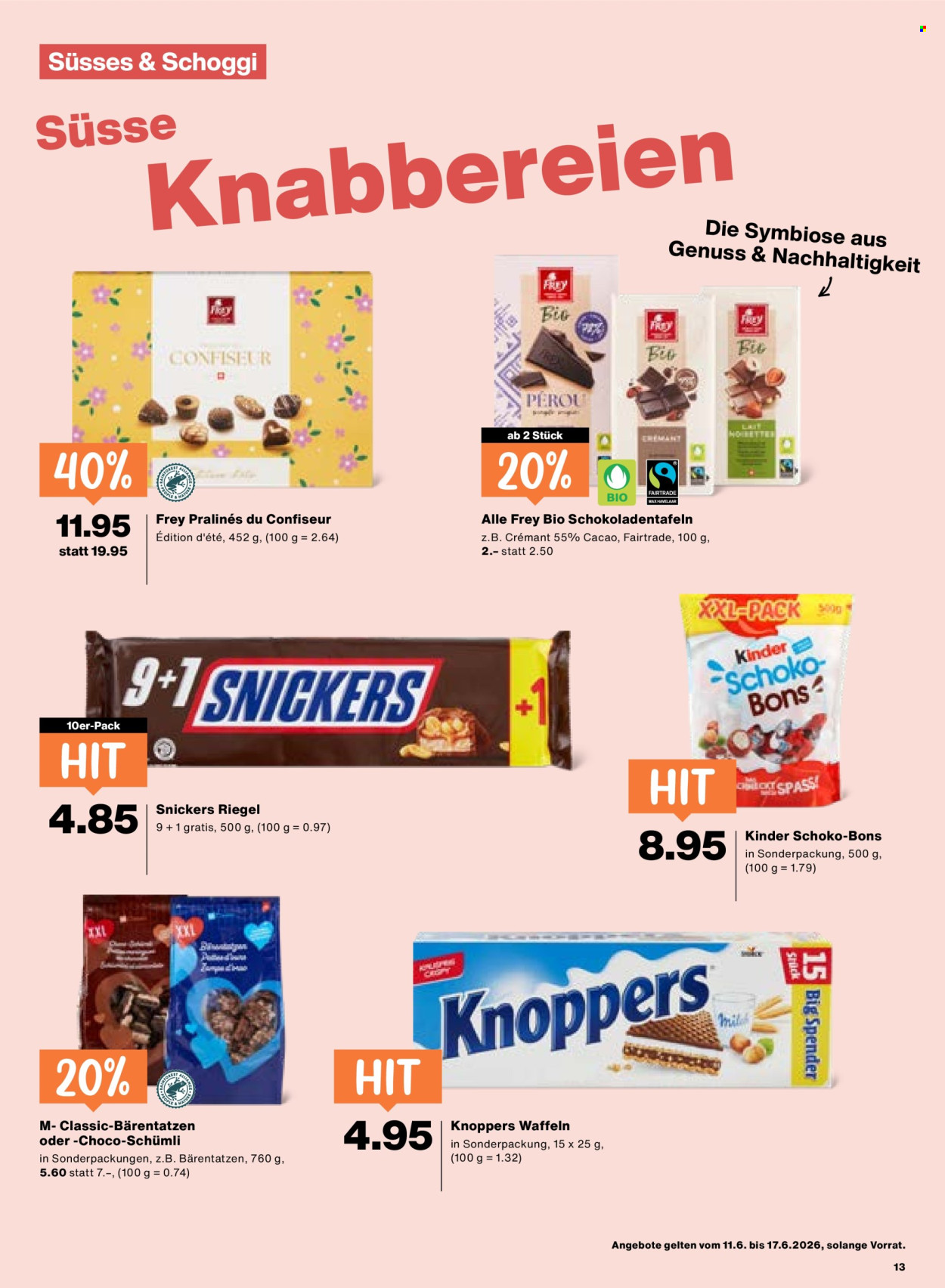 Catalogue Migros - 11.6.2026 - 17.6.2026. Page 13. Page 13