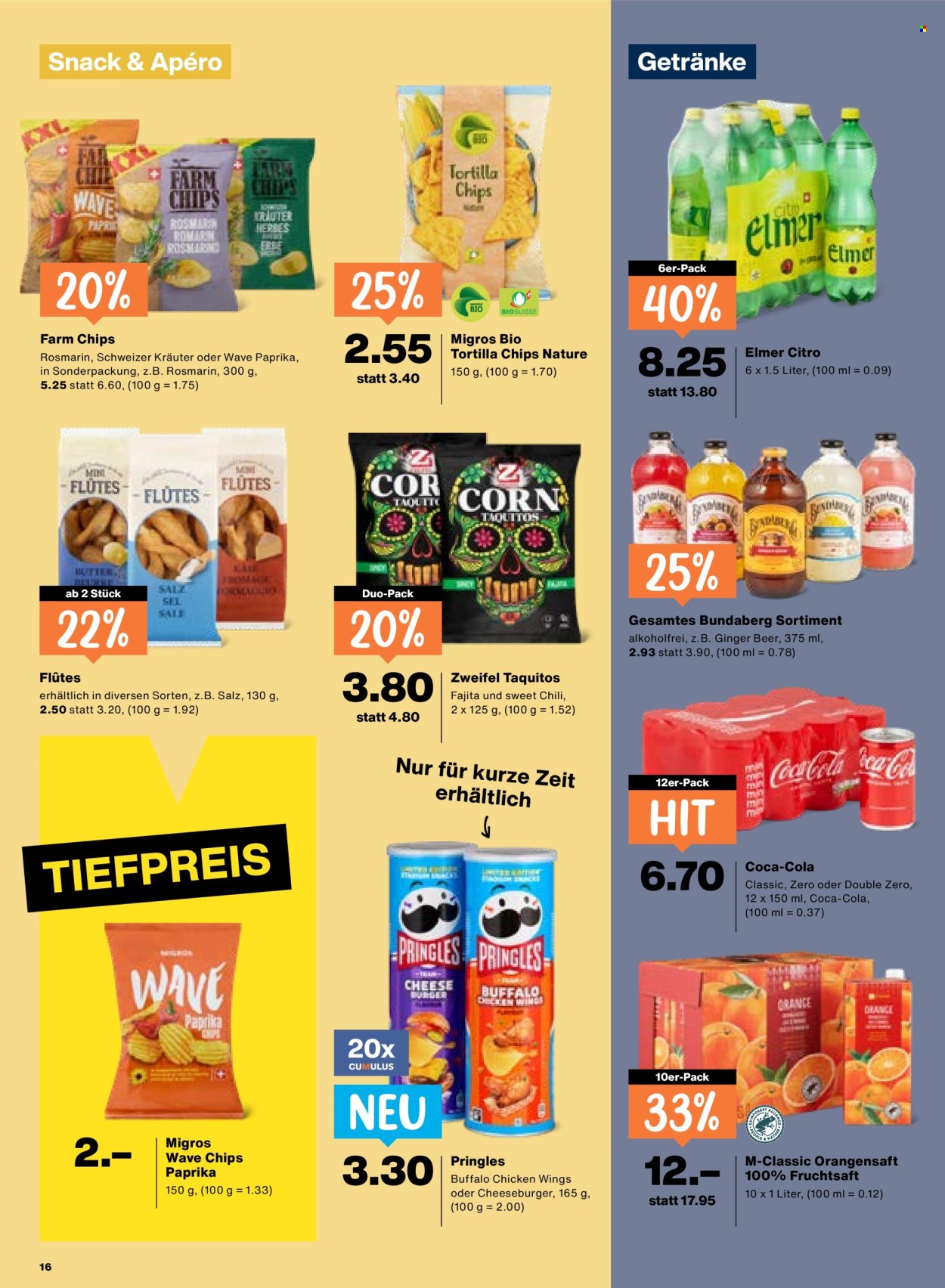 Catalogue Migros - 11.6.2026 - 17.6.2026. Page 16. Page 16
