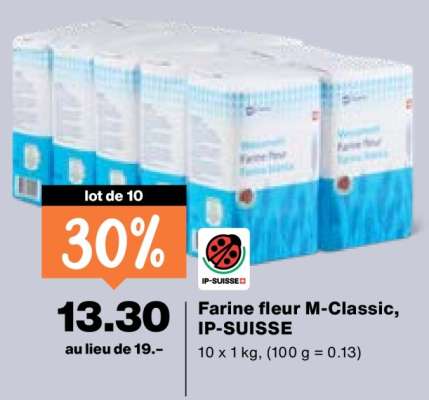 Farine fleur M-Classic, IP-SUISSE