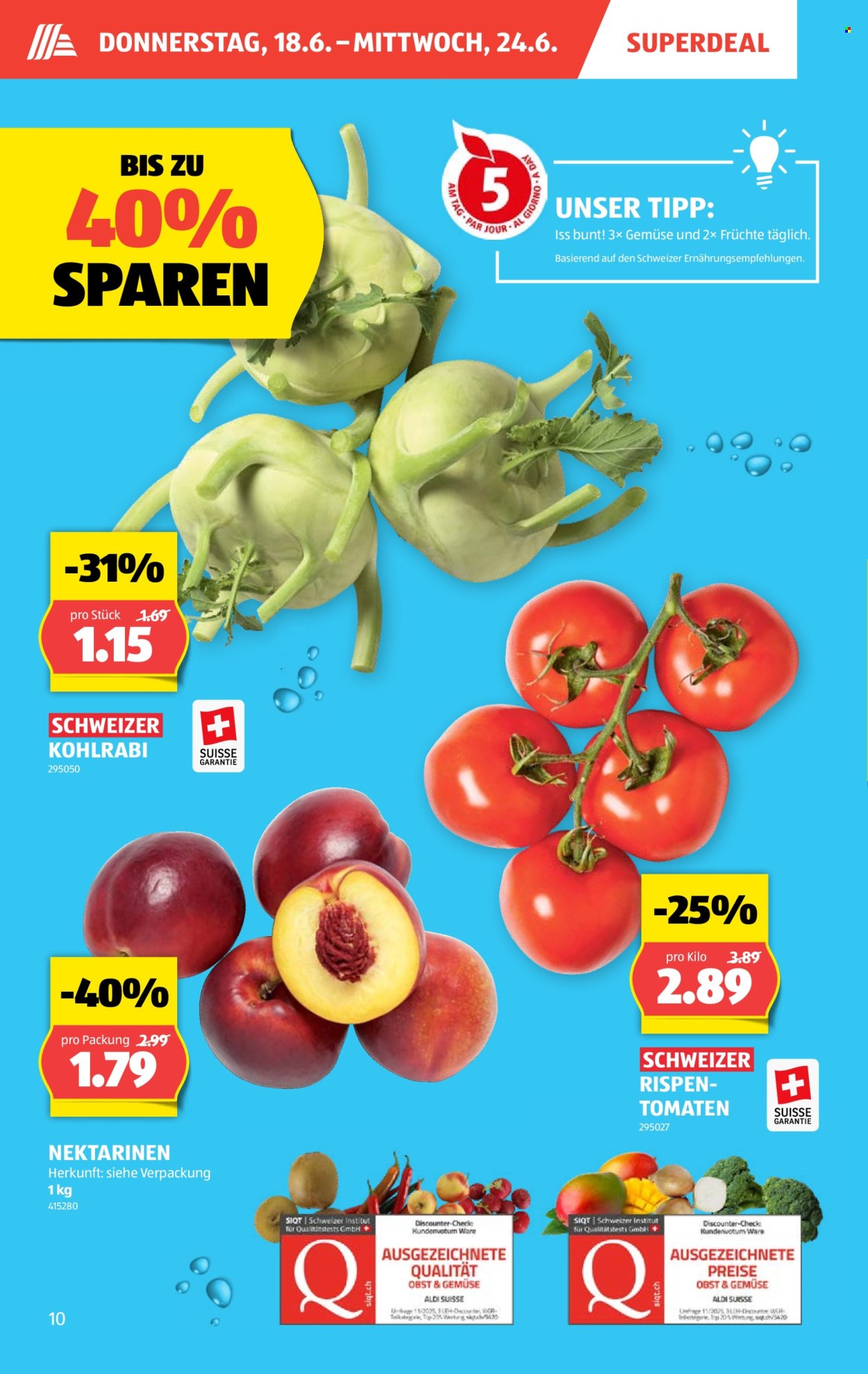 Catalogue Aldi - 18.6.2026 - 24.6.2026. Page 10. Page 10