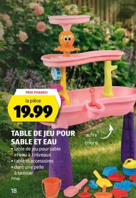 TABLE DE JEU POUR SABLE ET EAU