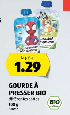 GOURDE À PRESSER BIO