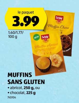 MUFFINS SANS GLUTEN