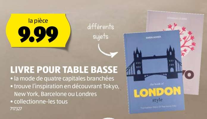 LIVRE POUR TABLE BASSE