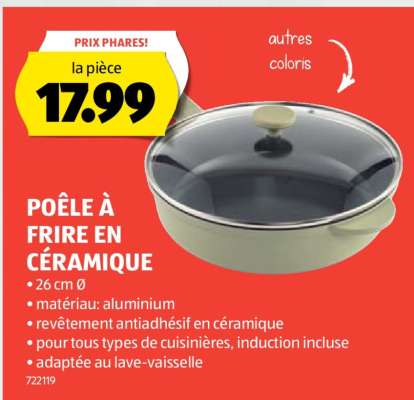 POÊLE À FRIRE EN CÉRAMIQUE