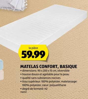 MATELAS CONFORT, BASIQUE