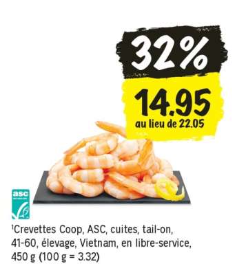 Crevettes Coop