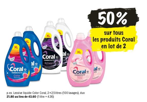 Lessive liquide Color Coral