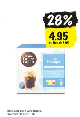 Iced Frappé Dolce Gusto Nescafé