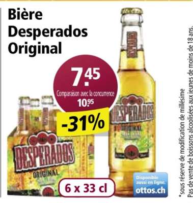 Bière Desperados Original