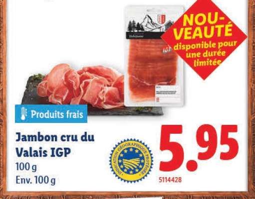 Jambon cru du Valais IGP