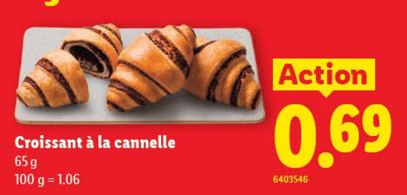 Croissant à la cannelle