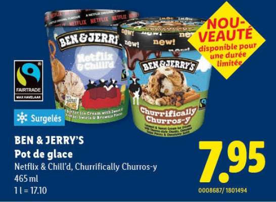 BEN & JERRY'S Pot de glace
