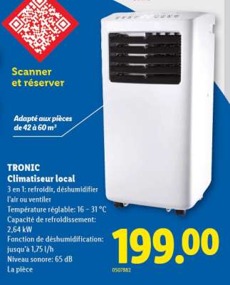 TRONIC Climatiseur local