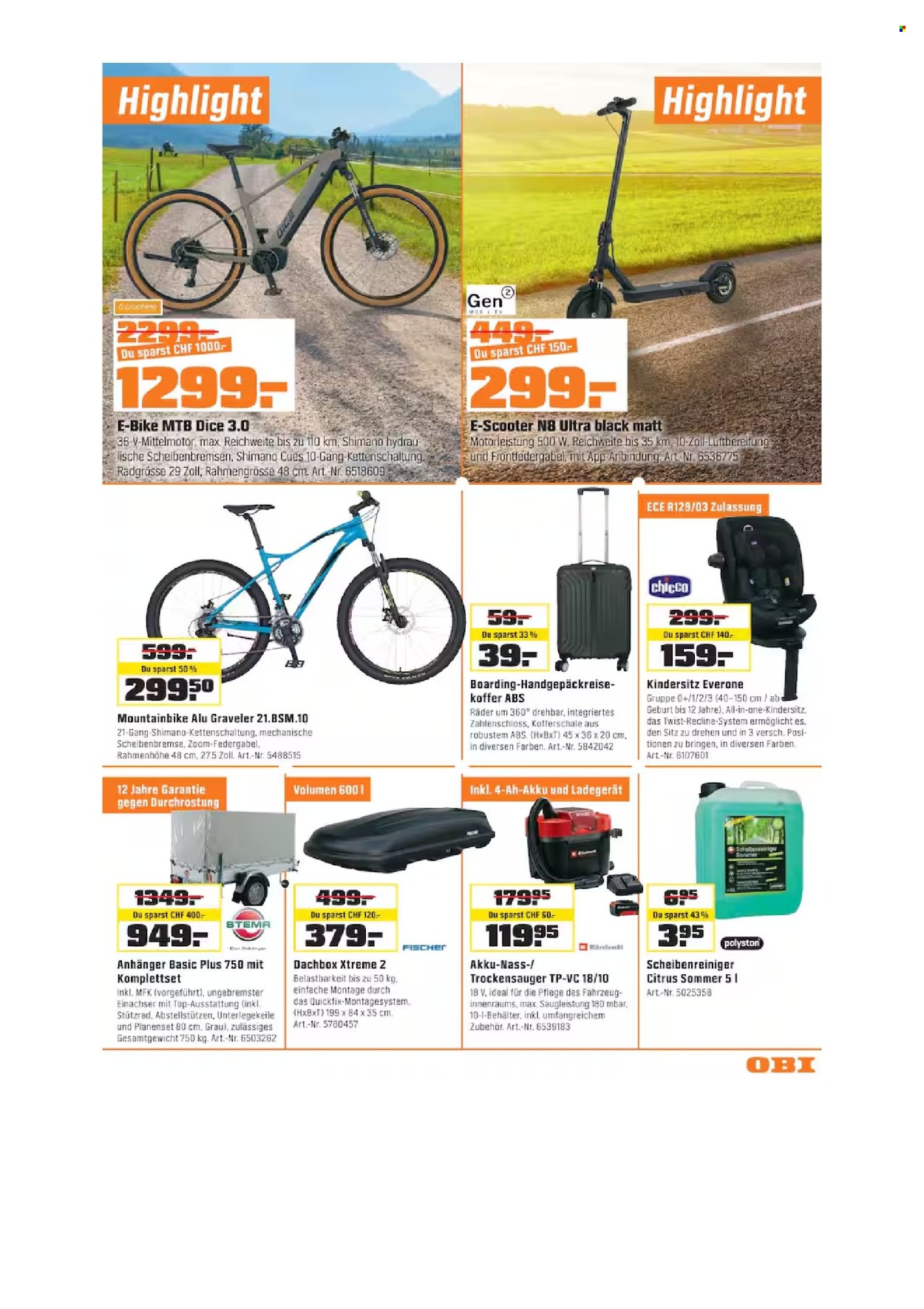 Catalogue OBI - 17.6.2026 - 7.7.2026. Page 9. Page 9