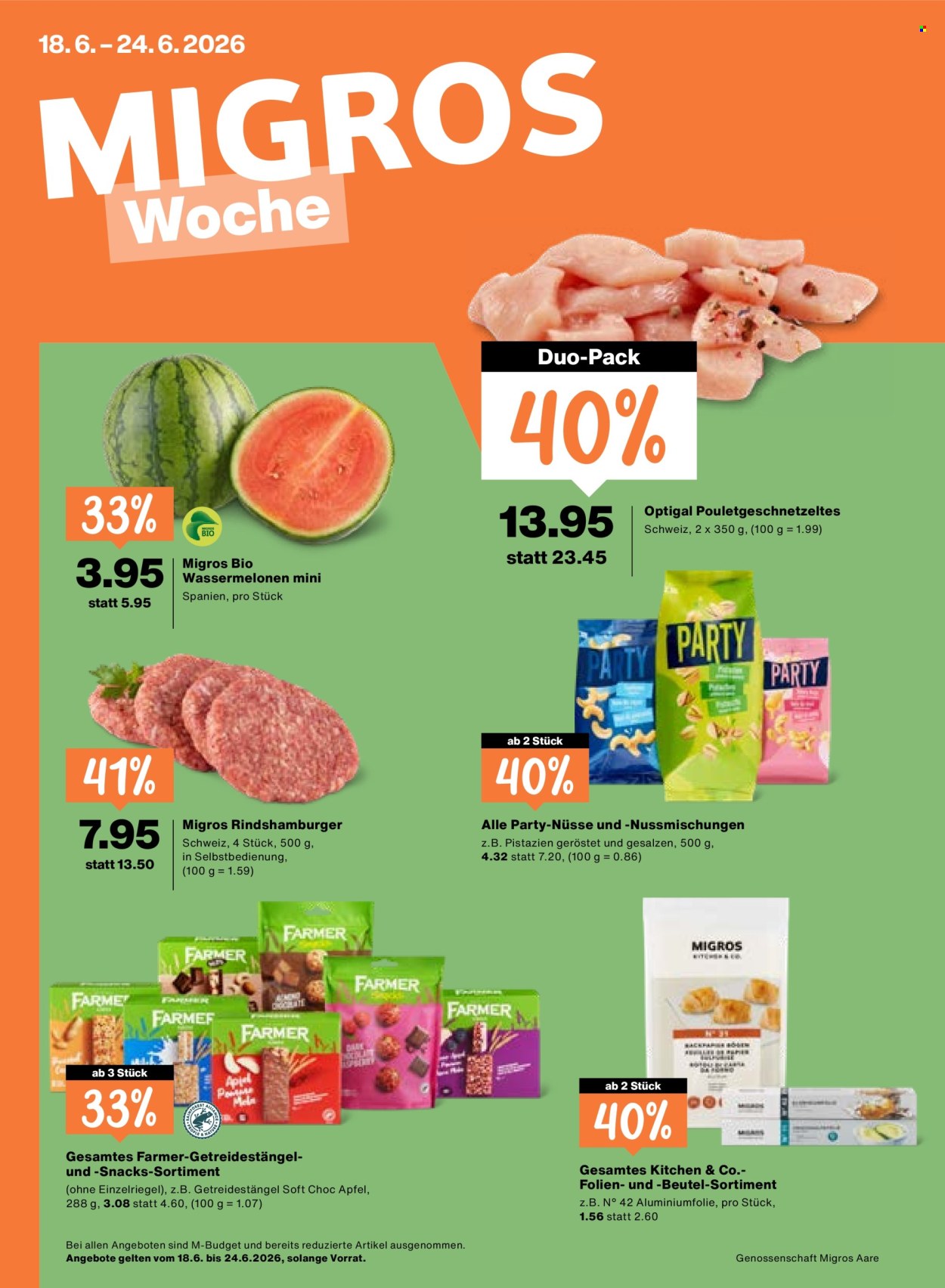 Catalogue Migros - 18.6.2026 - 24.6.2026. Page 1. Page 1
