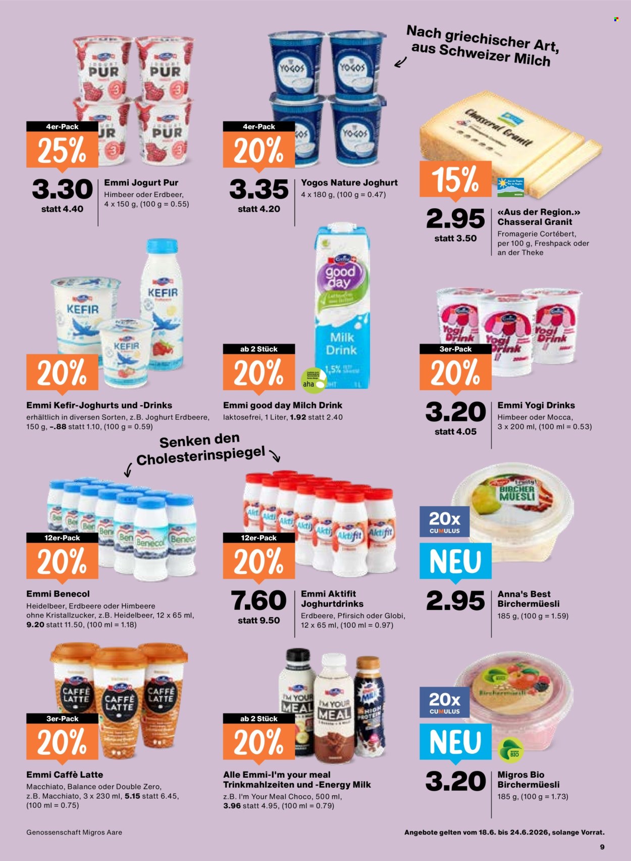 Catalogue Migros - 18.6.2026 - 24.6.2026. Page 9. Page 9