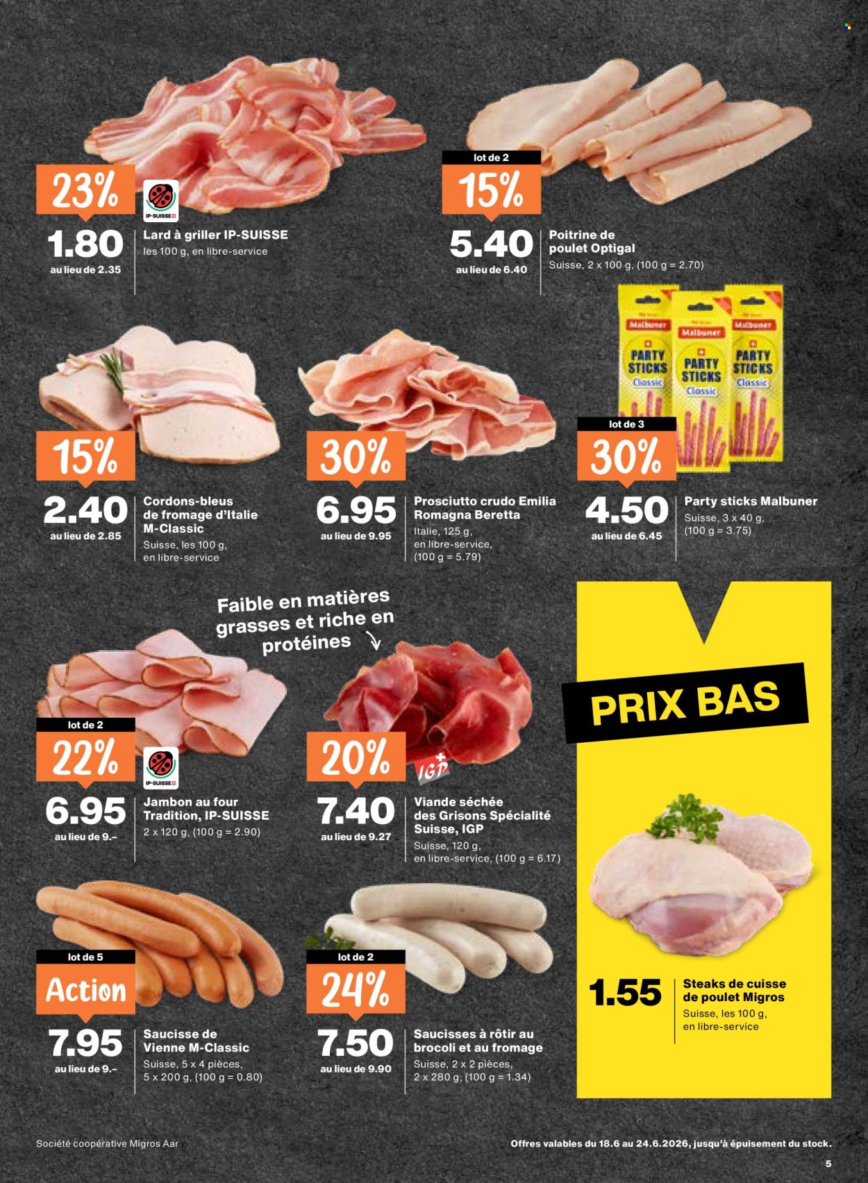 Catalogue Migros - 18.6.2026 - 24.6.2026. Page 5. Page 5