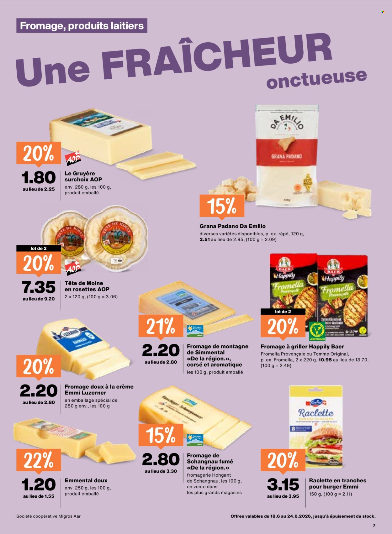 Catalogue Migros - 18.6.2026 - 24.6.2026. Page 7. Page 7