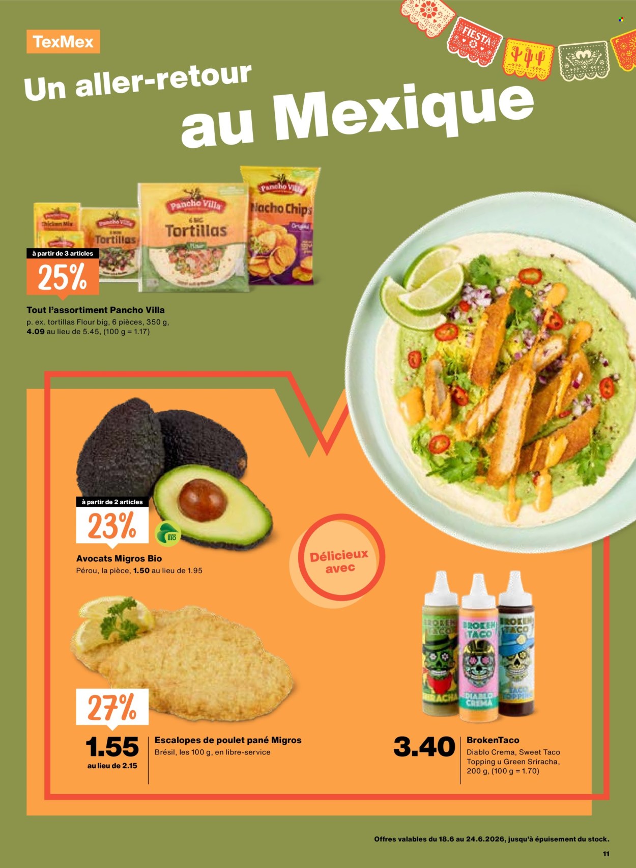 Catalogue Migros - 18.6.2026 - 24.6.2026. Page 11. Page 11