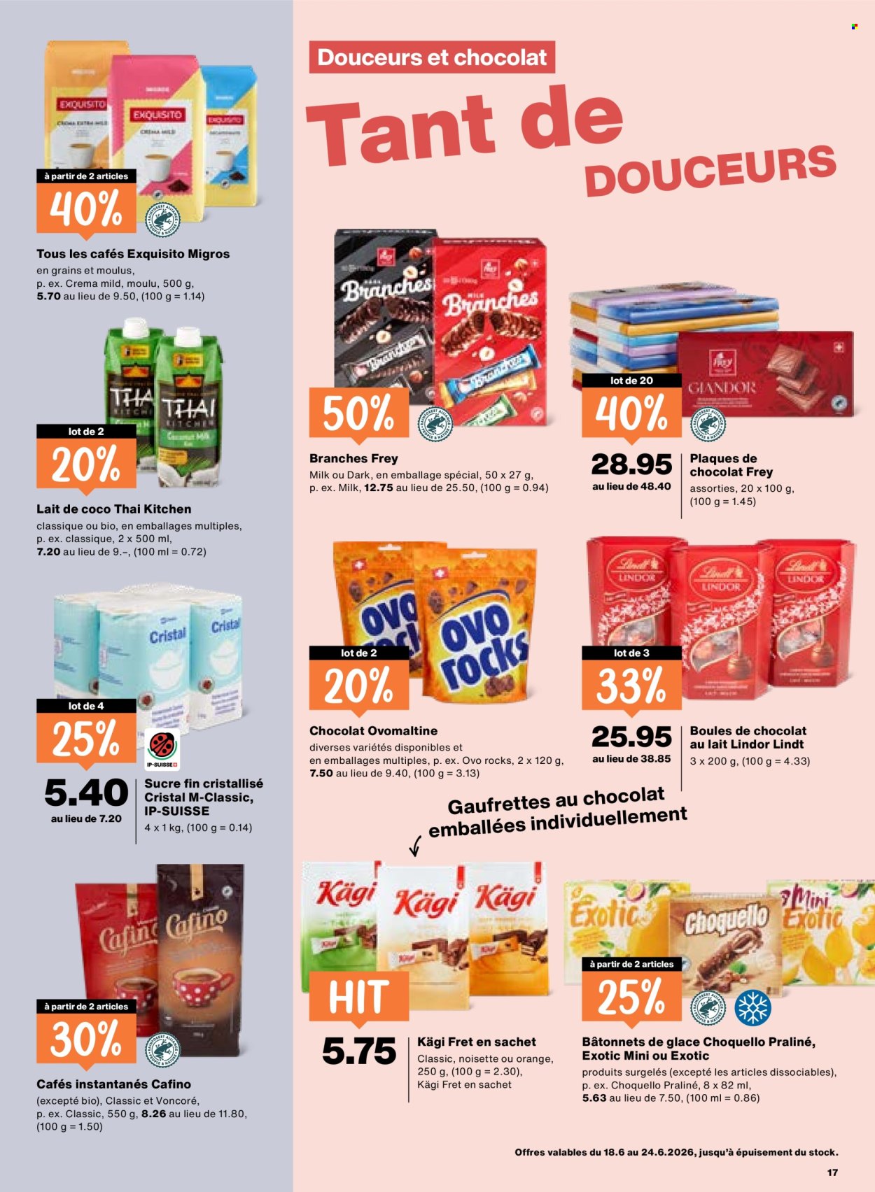 Catalogue Migros - 18.6.2026 - 24.6.2026. Page 17. Page 17