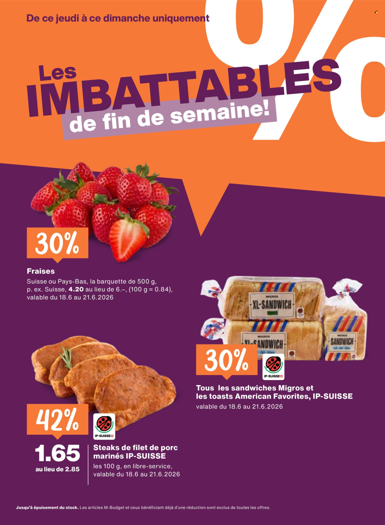 Catalogue Migros - 18.6.2026 - 24.6.2026. Page 24. Page 24