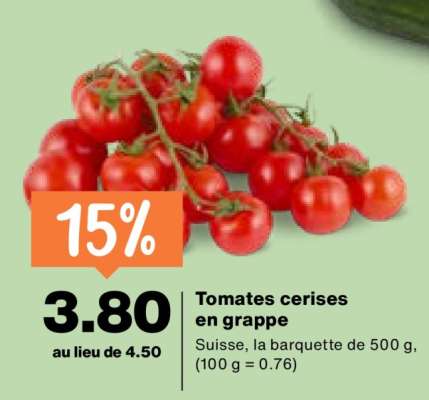 Tomates cerises en grappe