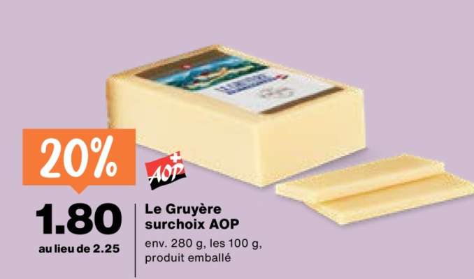 Le Gruyère Surchoix, AOP