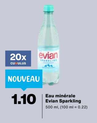 Eau minérale Evian Sparkling