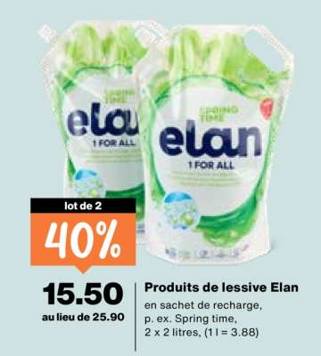 Produits de lessive Elan