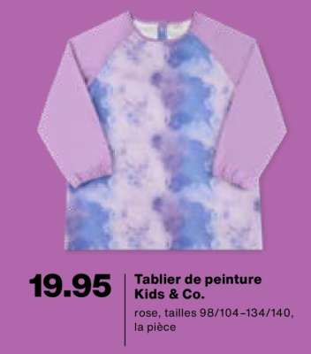 Tablier de peinture Kids & Co.