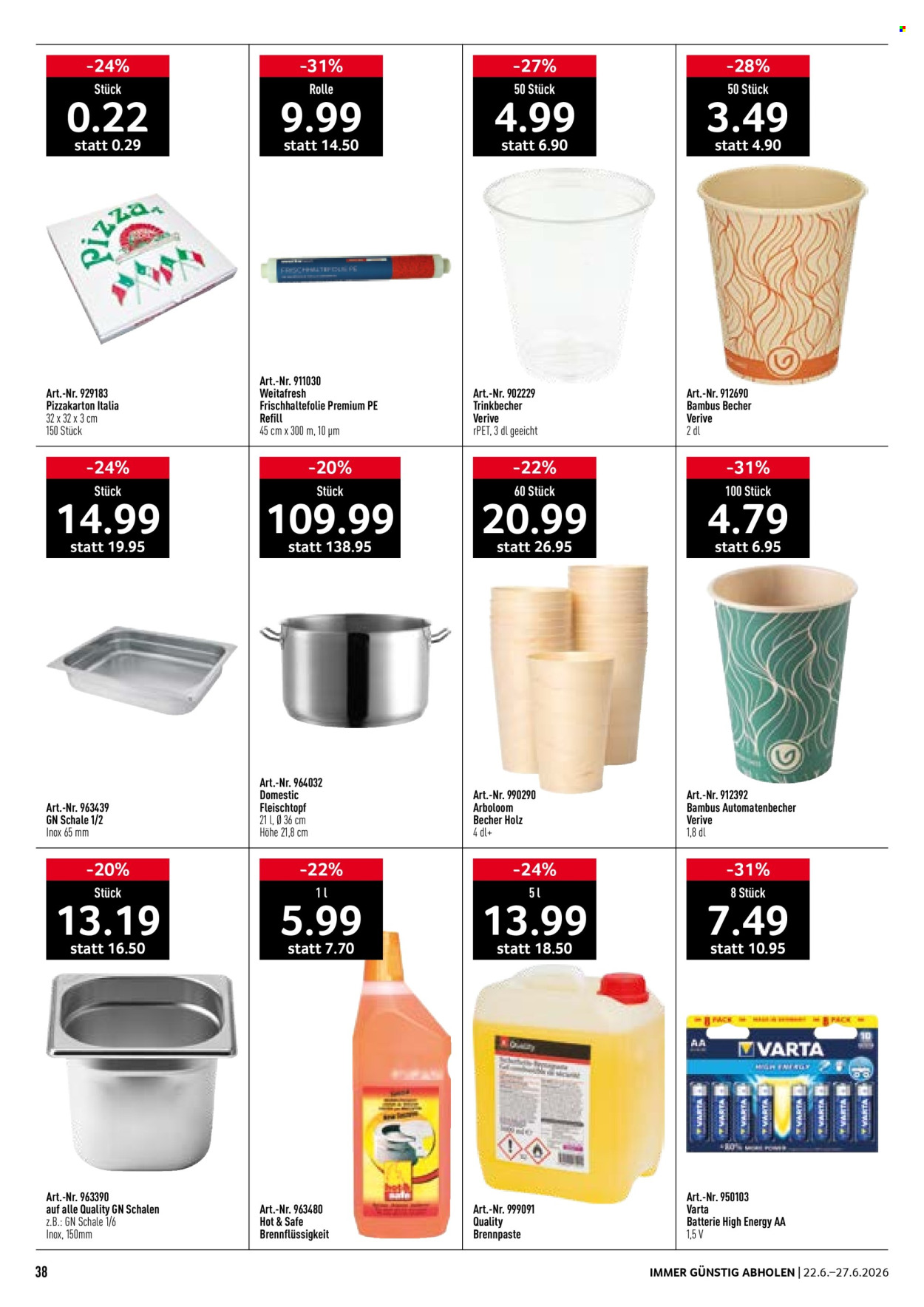 Catalogue Prodega - 22.6.2026 - 27.6.2026. Page 38. Page 38