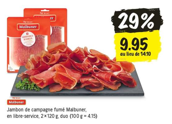 Jambon de campagne fumé Malbuner