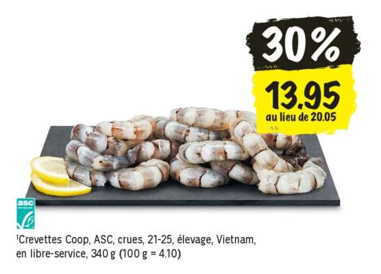 Crevettes Coop