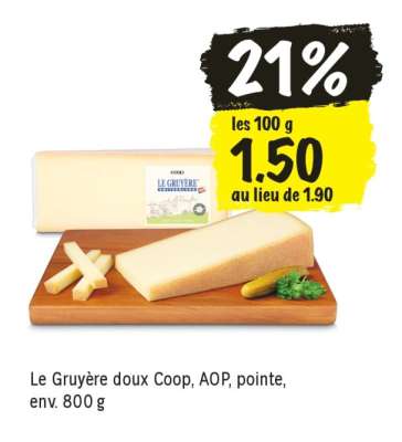 Le Gruyère doux Coop