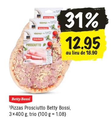 Pizzas Prosciutto Betty Bossi
