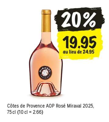 Côtes de Provence AOP Rosé Miraval 2025