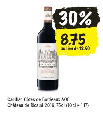 Cadillac Côtes de Bordeaux AOC
