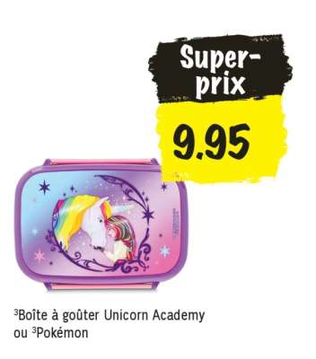 Boîte à goûter Unicorn Academy